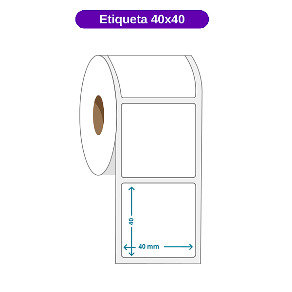 1 Rolo Etiqueta Balança 40x40 - Térmica - Direta