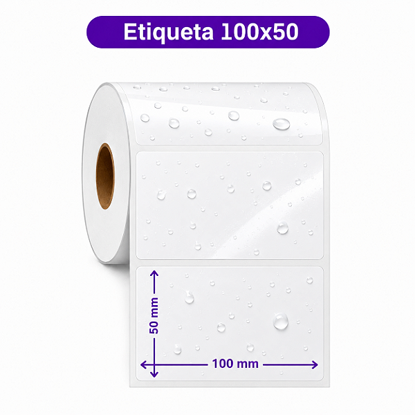 Rolo Etiqueta 100x50 - BOPP