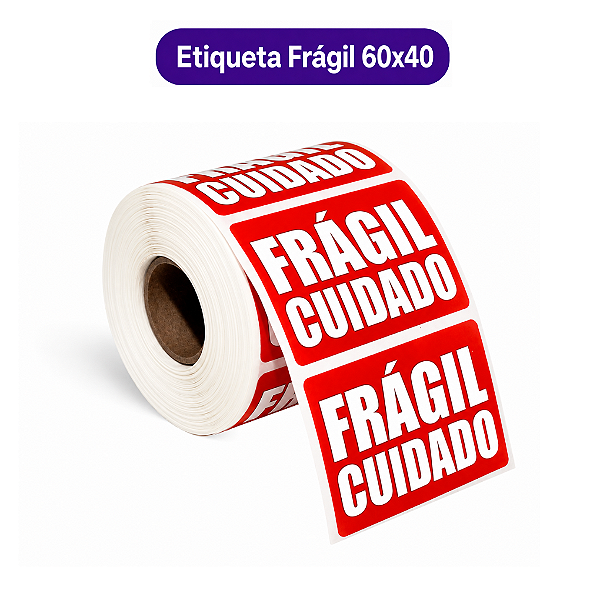 Etiqueta Frágil 60x40