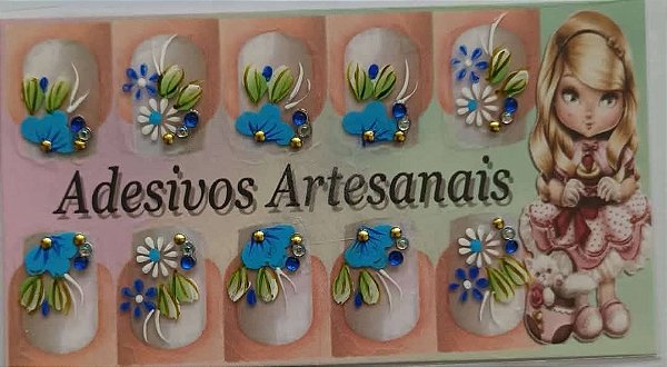 Adesivos artesanais com pedrarias  Kit com 6 cartelas