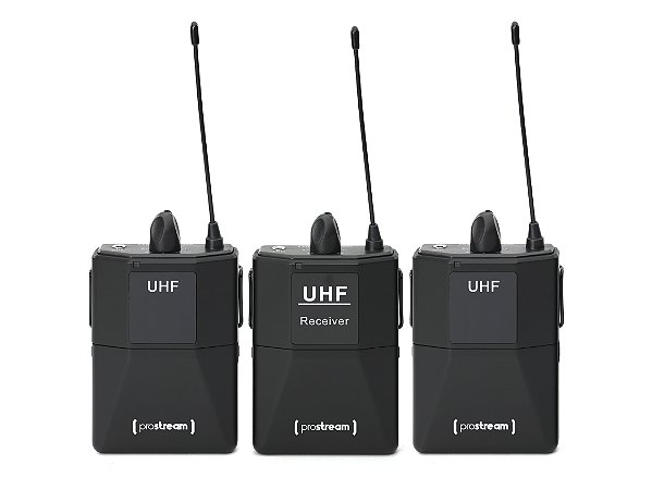 Microfone Duplo de Lapela sem fio WM2-GO Prostream
