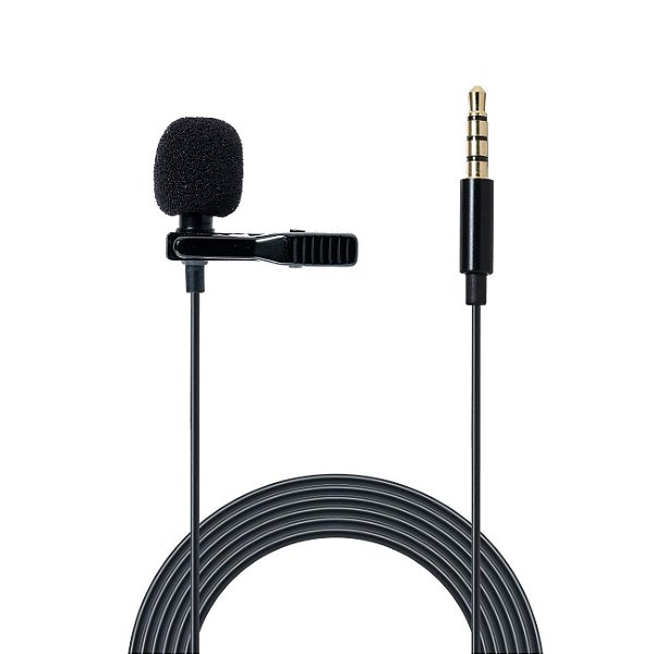 Microfone de Lapela com Fio - LAV-GO Prostream