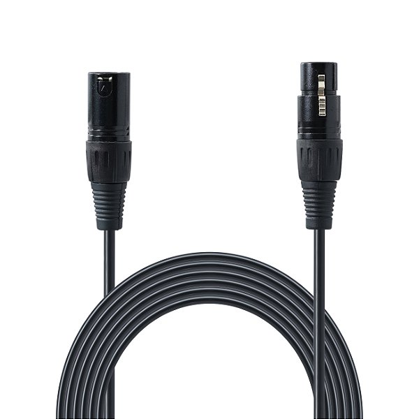 Cabo de Áudio 3 Vias XLR Macho x Fêmea 5m Prostream