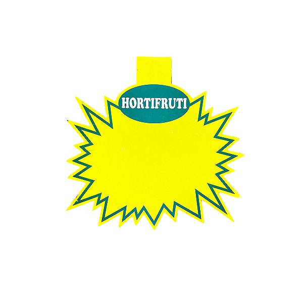 SPLASH AMARELO COM  HORTIFRUTI COM ABA 20X23 COM 100 UNIDADES
