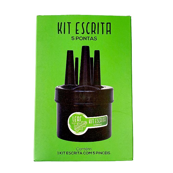 KIT ESCRITA PARA CARTAZISTA 5 PONTEIRAS FELTRO LEAF