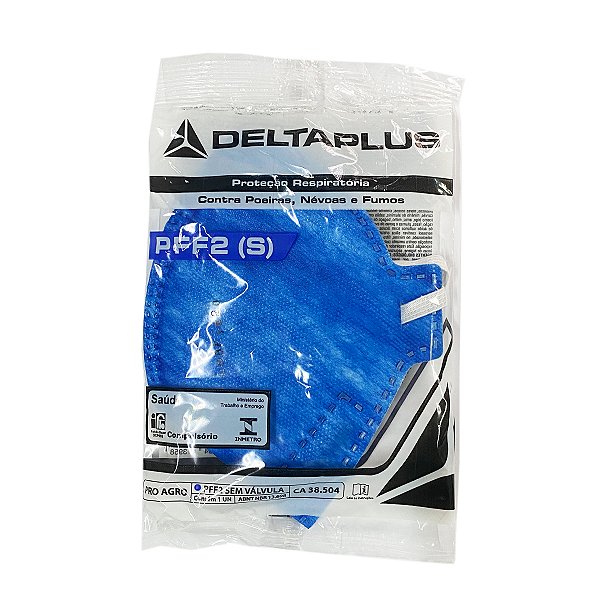MASCARA RESPIRATORIA PFF2 SEM VALVULA DELTA PLUS KIT COM 10