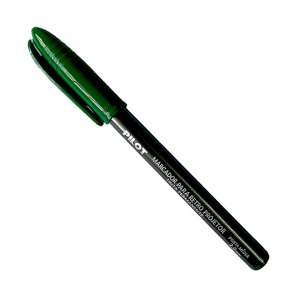 CANETA MARCADOR RETRO PROJETOR PILOT VERDE 2MM