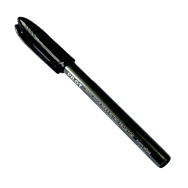 CANETA MARCADOR RETRO PROJETOR PILOT PRETO 2MM