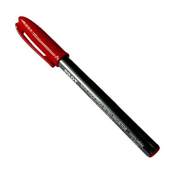 CANETA MARCADOR RETRO PROJETOR PILOT VERMELHO 2MM