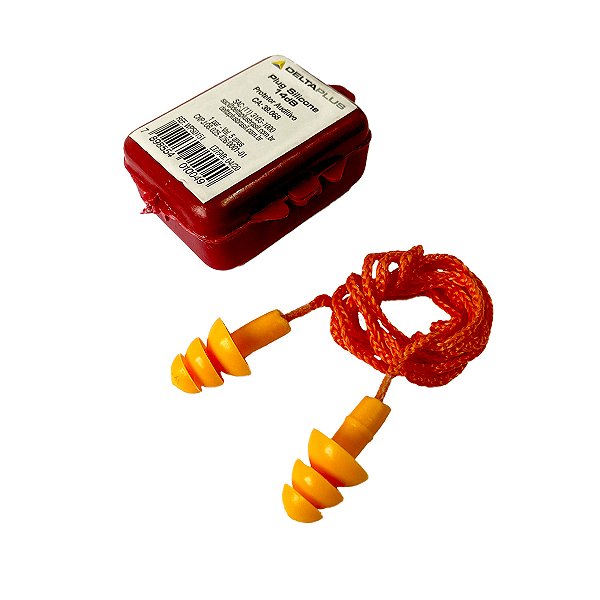 PROTETOR DE OUVIDO INTRA AURICULAR PLUG SILICONE 12 DECIBEIS CA 39068