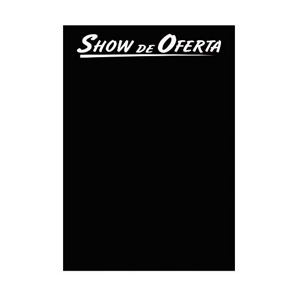 CARTAZ SHOW DE OFERTA PRETO 42X60 COM 100 FOLHAS