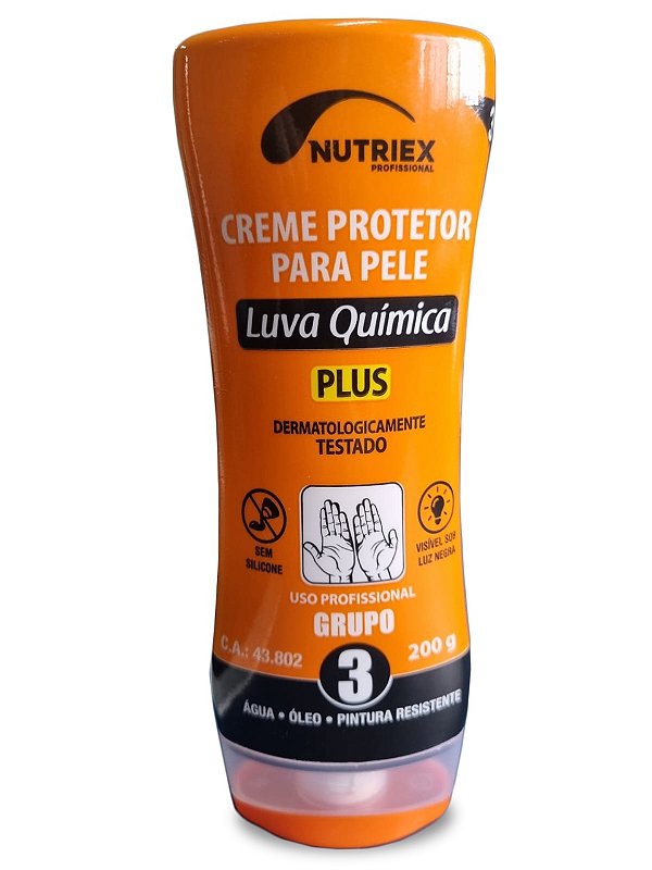 CREME PROTETOR LUVA QUIMICA 3 EM 1 NUTRIEX GRUPO 3 200G