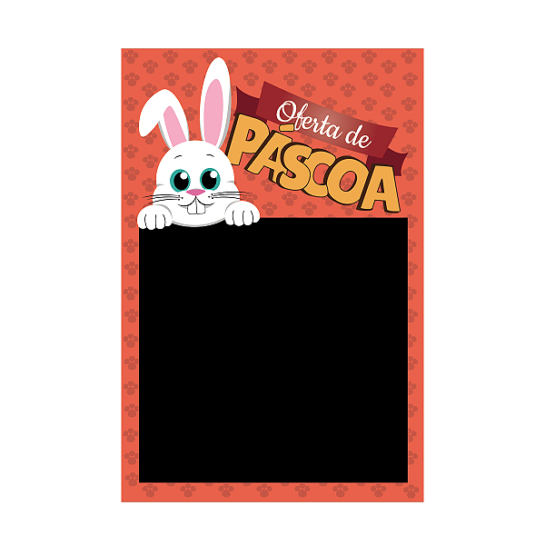 DISPLAY OFERTA DE PASCOA 10X15 EM PETG COM PRECIFICADOR EM PVC 10 PECAS