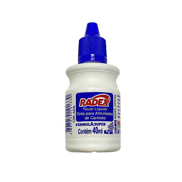 TINTA PARA CARIMBO RADEX AZUL 40ML