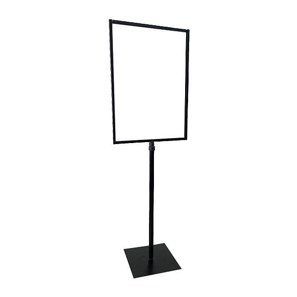 PEDESTAL TELESCOPIO PE DE MESA PRETO PARA CARTAZ