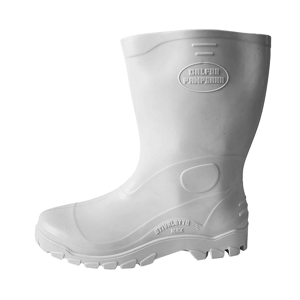 BOTA PVC BRANCA CANO MEDIO CA 44617 STIVALETTO