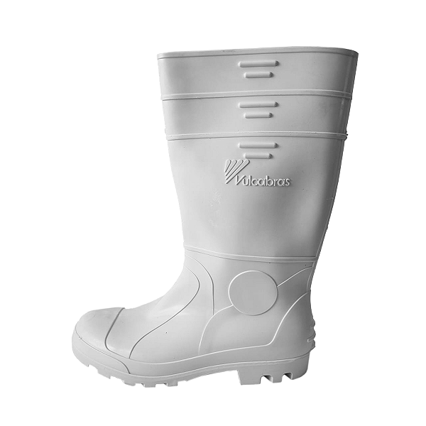 BOTA PVC BRANCA SEM BICO CANO ALTO CA 36942 VULCABRAS