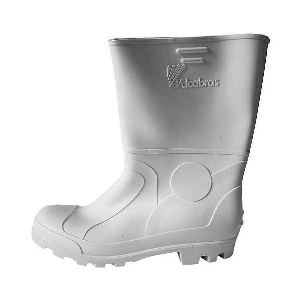 BOTA PVC BRANCA SEM BICO CANO MEDIO CA 36939 VULCABRAS