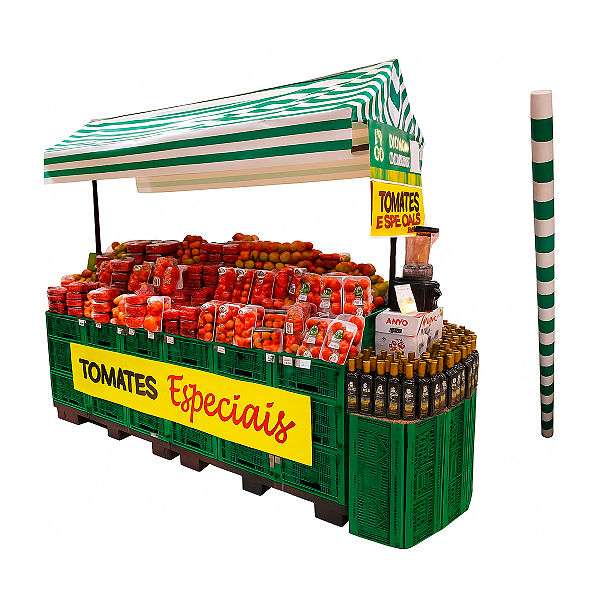 LONA LISTRADA HORTIFRUTI (VERDE E BRANCA) 1,40 LARGURA