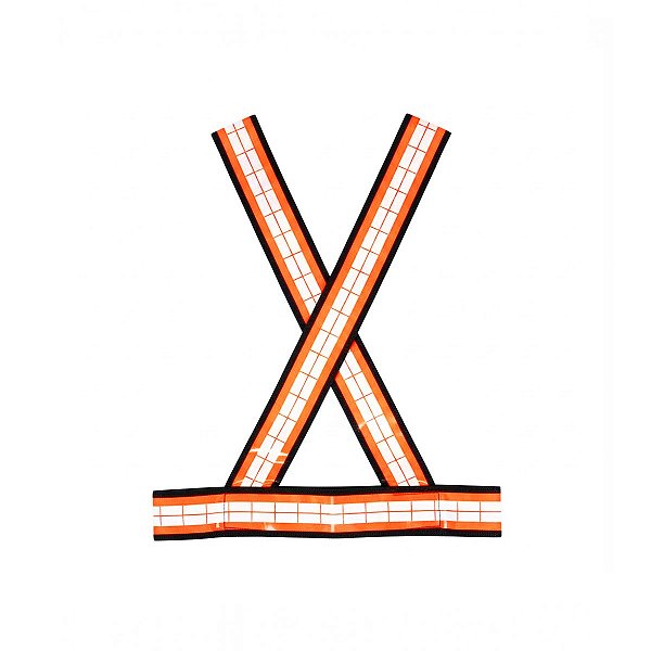 Colete X Refletivo Nikokit Cor Laranja Uso Dia