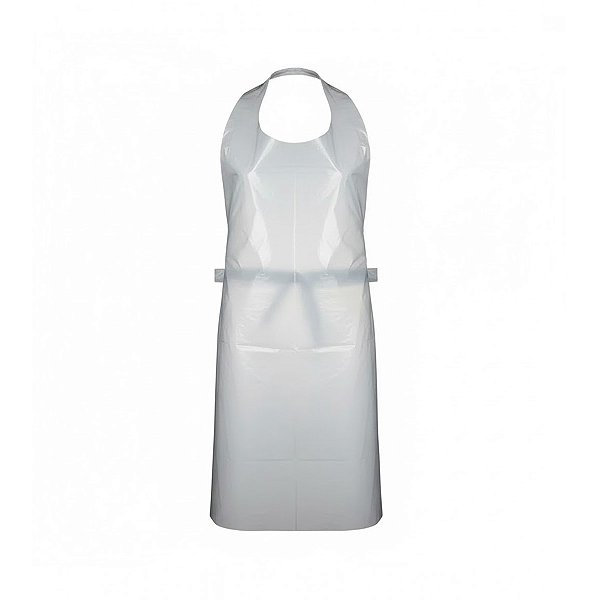 AVENTAL POLIETILENO 70 X 120 DESCARTAVEL BRANCO