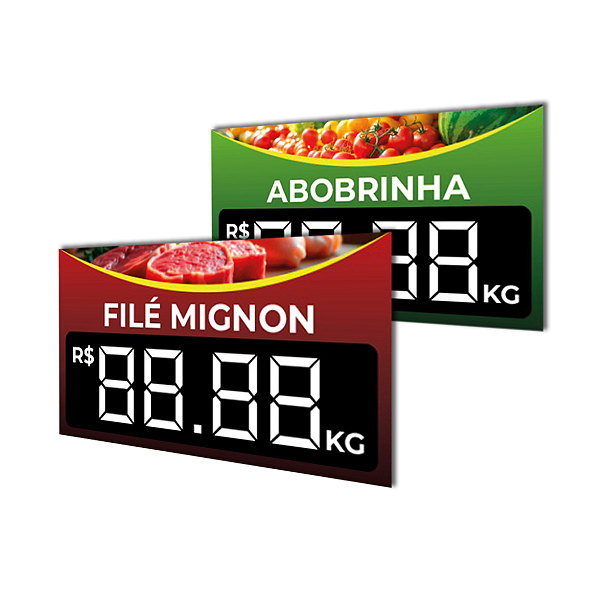 PRECIFICADOR PVC OU PTG C/ IMA OU DOBRA (MINIMO 20 PECAS)