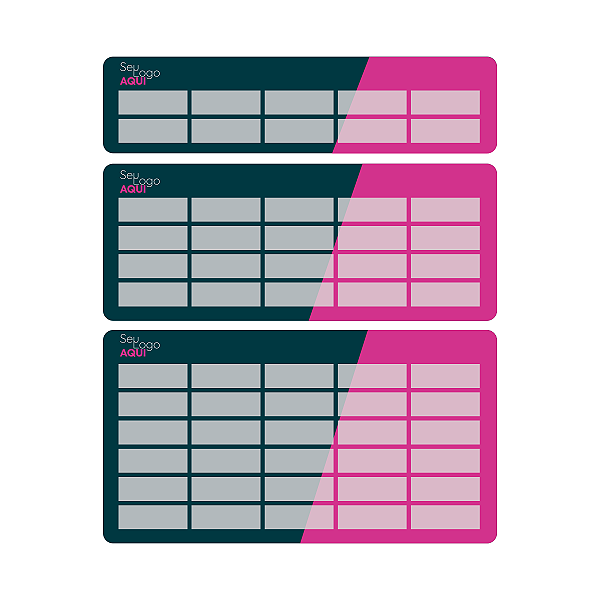 PORTA ETIQUETA EM PVC PARA GELADEIRA E FREEZER MODELO 2