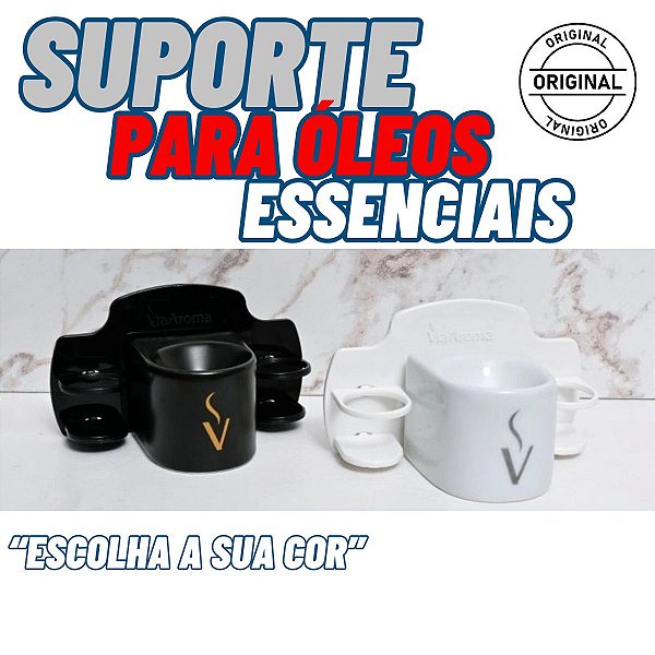 Suporte para Óleos Essenciais e Essências Plástico Branco Via Aroma