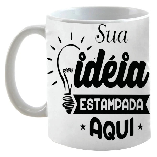 Caneca personalizada 325ml com sua ideia ou logomarca