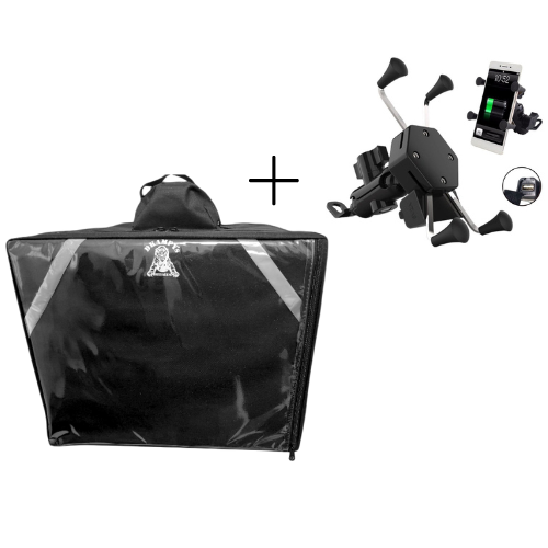 Kit Bag 45 litros com bolsinho + Suporte de celular