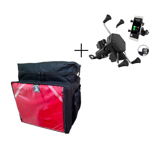 Kit Bag 45 litros com Bolsão + Suporte de celular