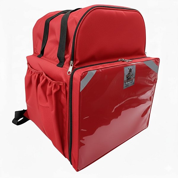 Bag oxford 45 litros Laminada com bolso grande Laminado vermelho