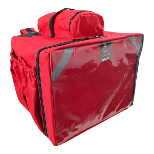 Bag 45 litros Canguru bolsinho vermelha