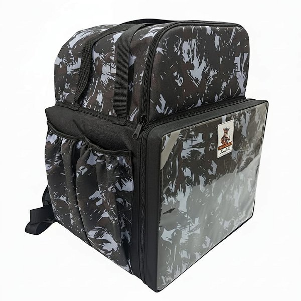 Bag laminada 45 litros Canguru Camuflado Cinza