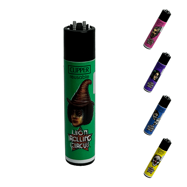 Isqueiro Recarregável Edição Limitada Lion Rolling Circus x Clipper