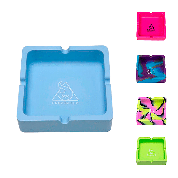 Cinzeiro de Silicone Quadrado Squadafum