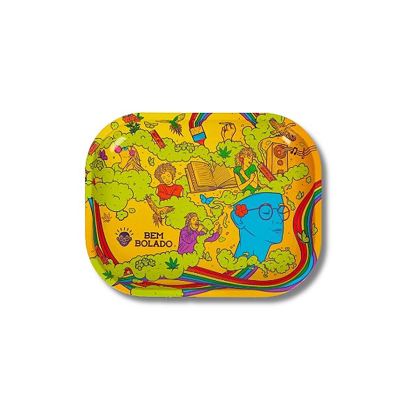 Bandeja de Metal Mente 420 Bem Bolado