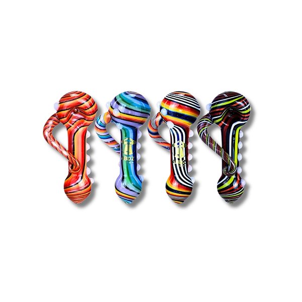 Pipe de Vidro Wigwag Shell Abduzido