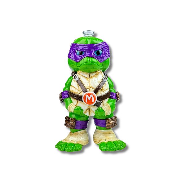 Bong de Vidro Abduzido Gold Line Anime Médio Turtle