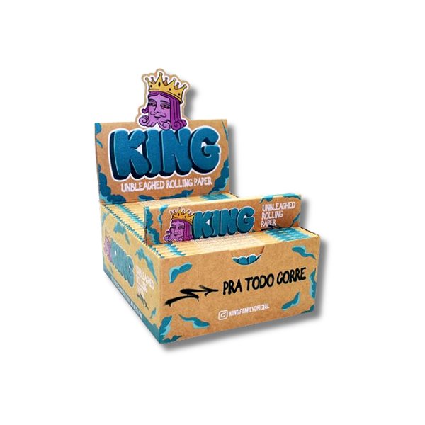 Caixa de Seda King Brown Unbleached King Size