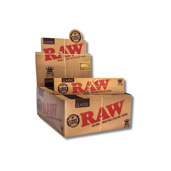 Caixa de Seda RAW Classic Slim King Size