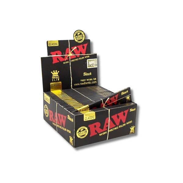 Caixa de Seda RAW Black King Size