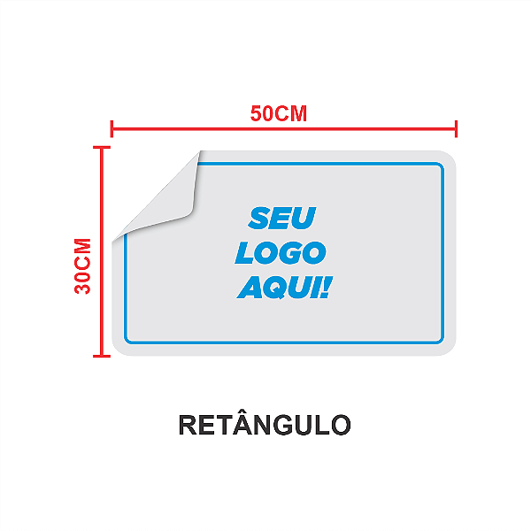 Placa ps 1mm com adesivo 30x50cm