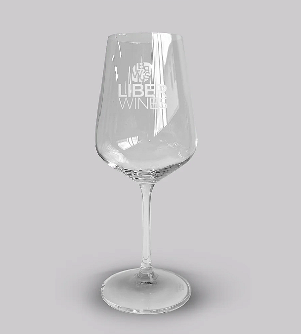 2 TAÇAS DE CRISTAL LIBER WINES - VINHO BRANCO