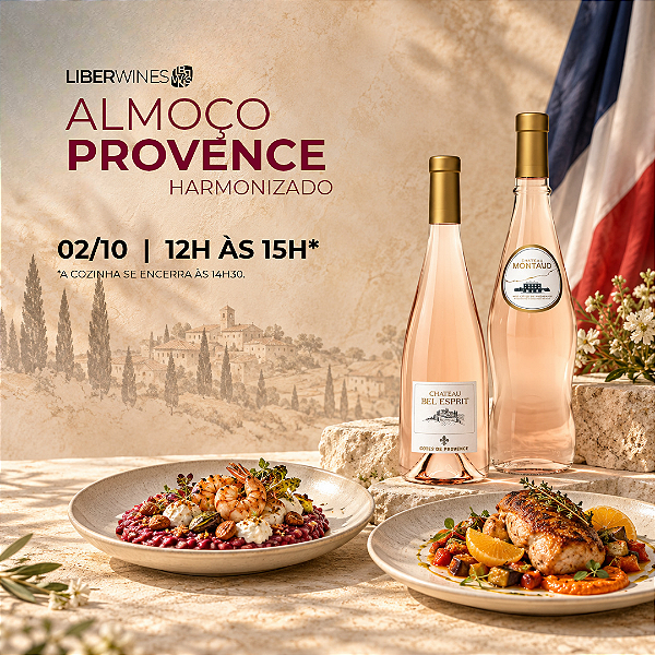 ALMOÇO HARMONIZADO PROVENCE