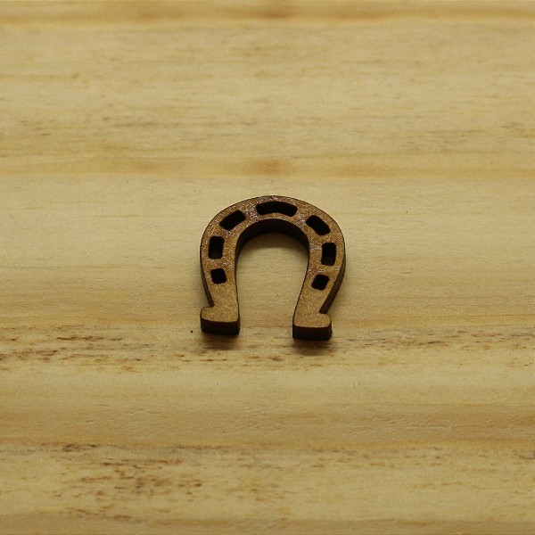 Aplique Ferradura 1,7cm - MDF - 10 unidades