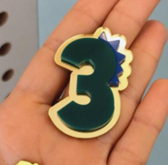 Aplique Idade - Dinossauro - 5cm - 1 unidade