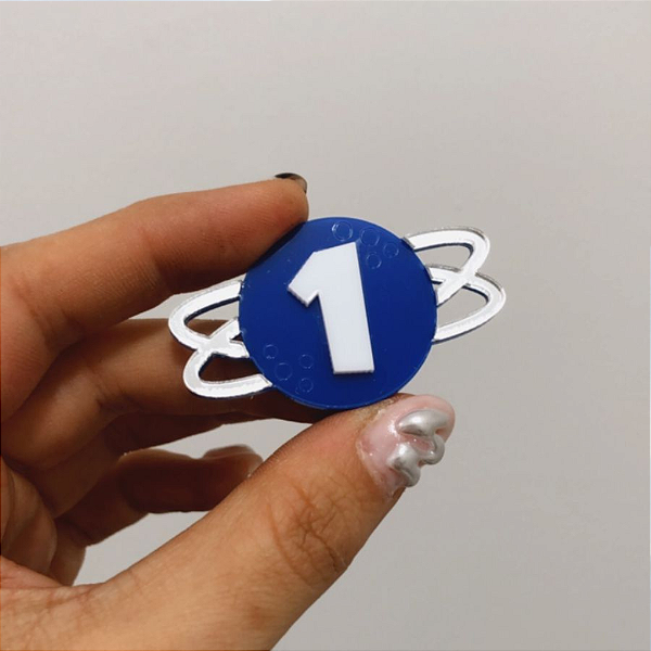 Aplique Idade Planeta - Astronauta - 5cm - 1 unidade