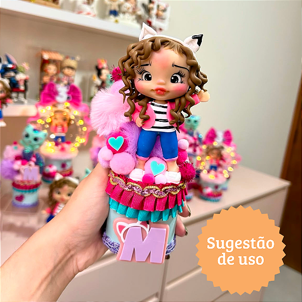 Aplique inicial - Casa Mágica da Gabby - 5cm - 1 unidade