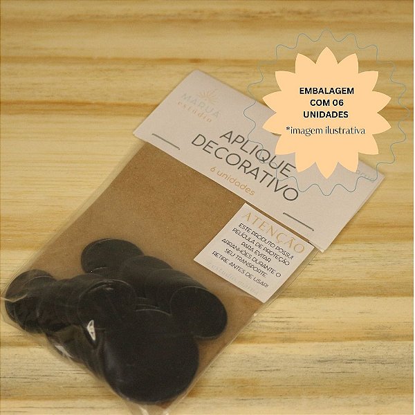 Aplique Ratinho 5cm - Acrílico - 6 unidades